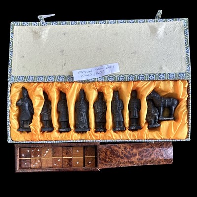 Lot 191 - A set of Chinese terracotta warriors and an...