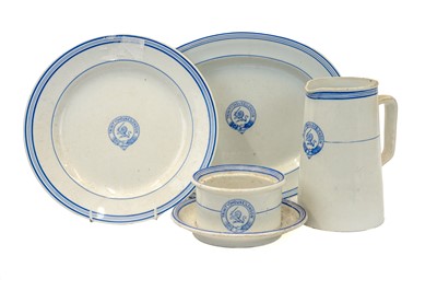Lot 850 - Trinity House, printed tableware.