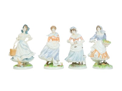 Lot 577 - A collection of Eight Royal Worcester figures.