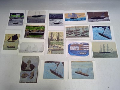 Lot 70 - Sixteen 15cm by 10cm Alfred Wallis Prints.