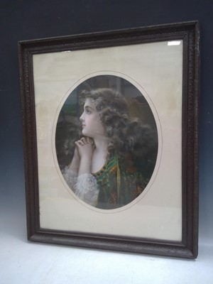 Lot 71 - A Pre-Raphaelite Portrait Lithograph / Print....