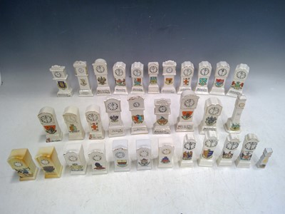 Lot 80 - Thirty Two Crested ware Grand Father Clocks....