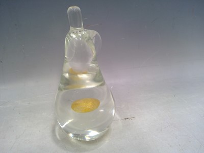 Lot 10 - A Murano Glass Pear. The Pear is signed and...