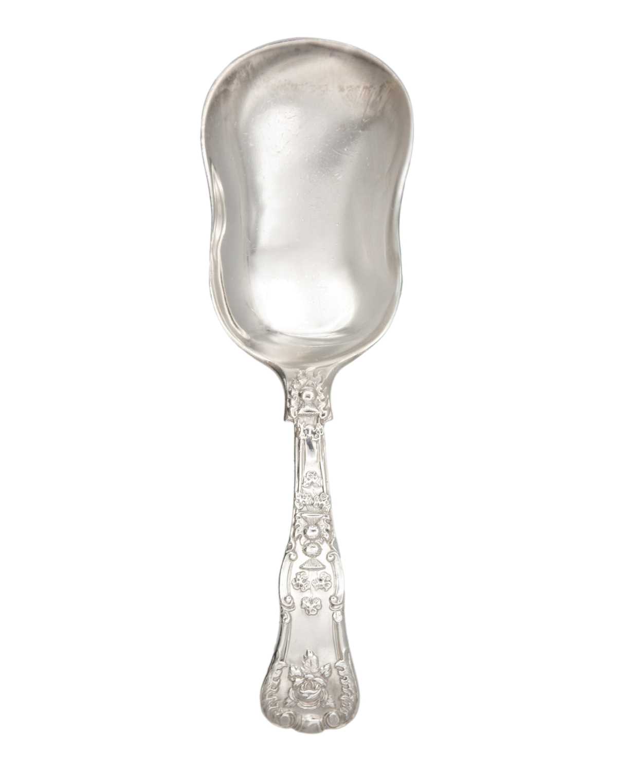 Lot 22 - An attractive William IV silver caddy spoon Samuel Hayne & Dudley Cater.