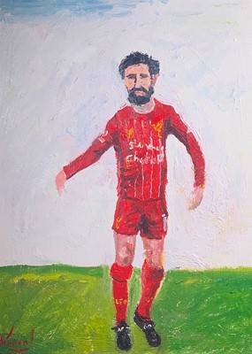 Lot 289 - Simeon STAFFORD (b.1956) Mo Salah Liverpool...