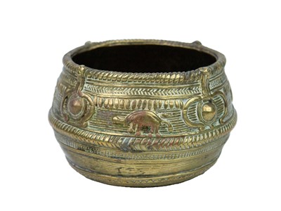 Lot 403 - An African bronze pot