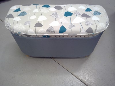 Lot 21 - An Upholstered Ottoman. The Ottoman is 51cm...