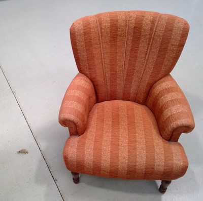 Lot 95 - A Wingback Armchair.