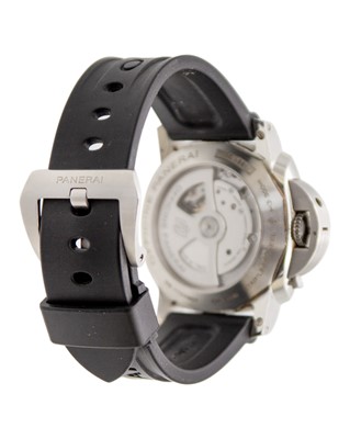 Lot 1048 - PANERAI - A Luminor Marina automatic stainless steel gentleman's wristwatch.