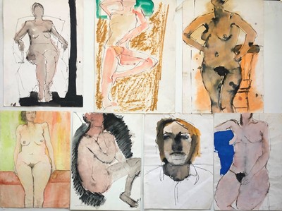 Lot 299 - John EMANUEL b.1930 7 loose works Mixed media...