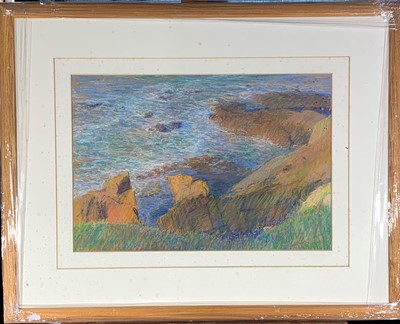 Lot 300 - Paul LEWIN (1967) Cape Cornwall Cliffs Pastel...