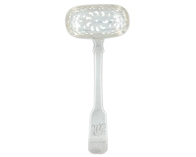 Lot 61 - A George IV silver caddy spoon by Joseph Willmore.