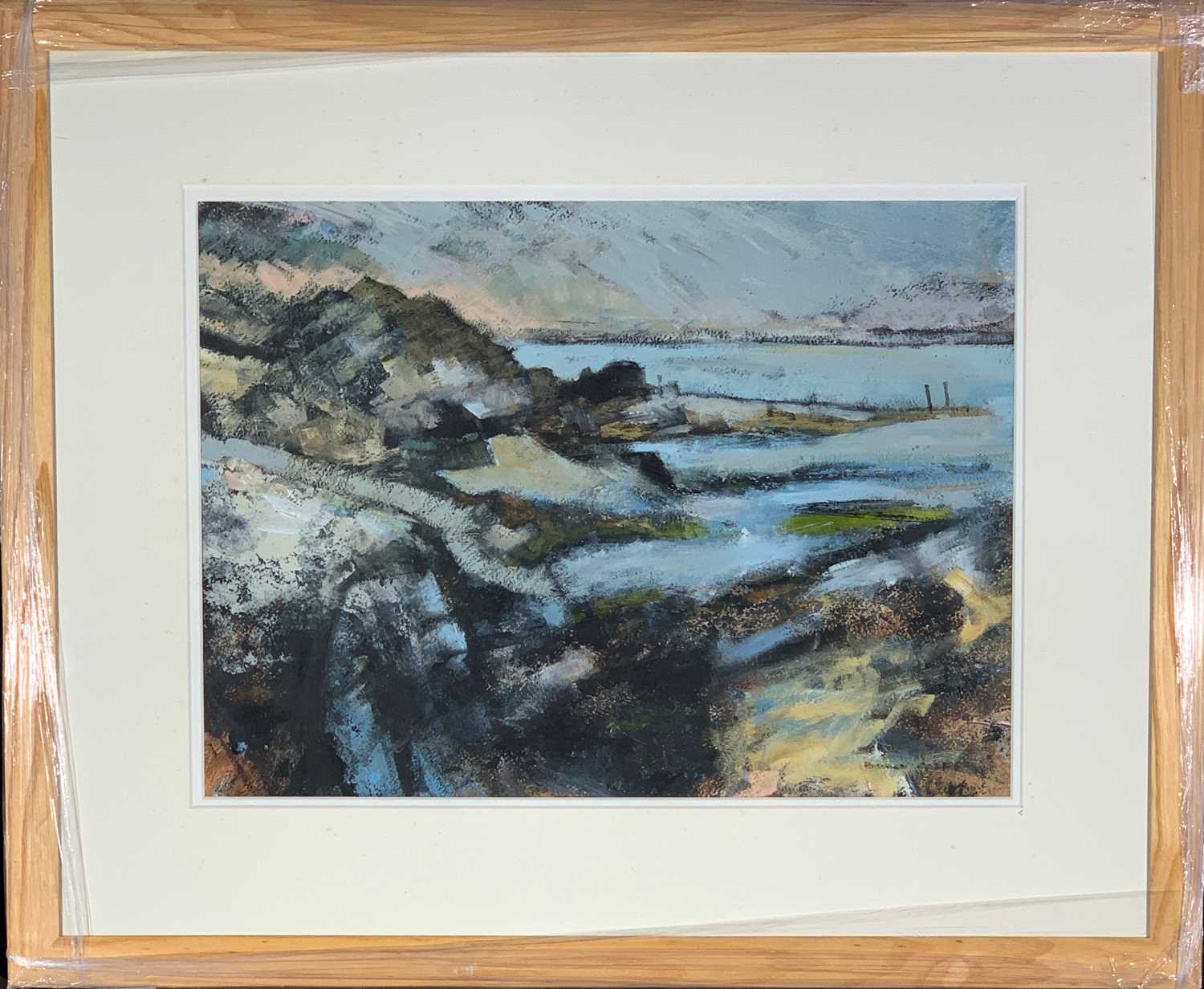 Lot 1220 - Howard COLES (XX) Estuary Shore Mixed Media 36...