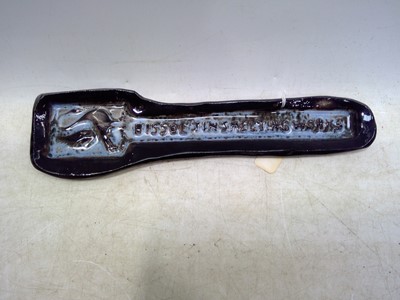 Lot 142 - A Ceramic Bissoe Tin Smelting Works Sign. The...