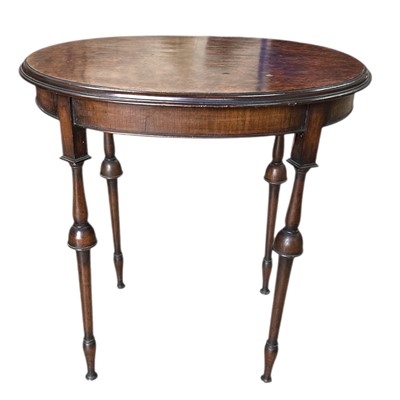 Lot 159 - An antique oval mahogany occasional table with...