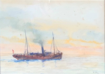 Lot 306 - Frederick MASSEY (XIX-XX) Steam Trawler...