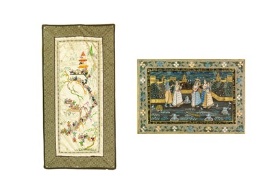 Lot 392 - An Indian Painting on Silk