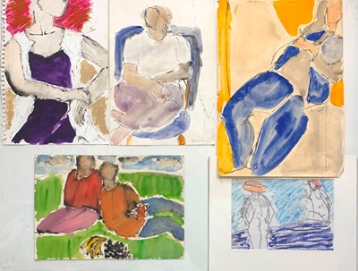 Lot 315 - John EMANUEL b.1930 Figures 5 loose works...