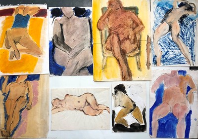 Lot 319 - John EMANUEL b.1930 Nude Figures 8 loose works...