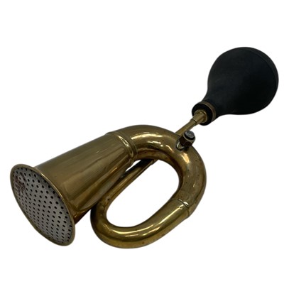 Lot 20 - A Vintage Brass Automobile Horn in working order.