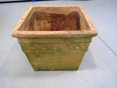 Lot 36 - A 37cm tall by 43cm Square Terracotta Planter.