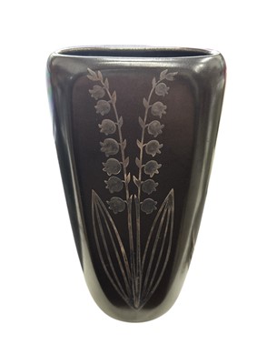 Lot 5 - A Swedish Gustavsberg 'Facett' stoneware vase,...