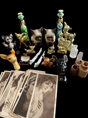 Lot 128 - A selection of mainly ceramic items with ten...