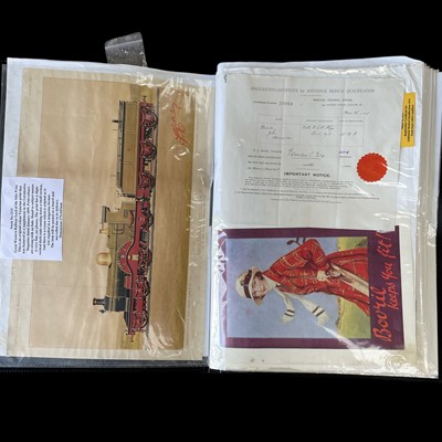 Lot 102 - An album of mainly front covers of steamship...