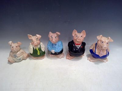 Lot 137 - Five Nat West Pig Money Boxes.