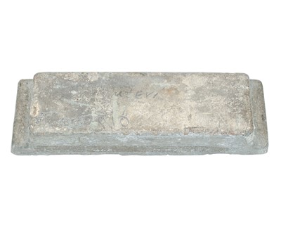 Lot 32 - A 32lb tin ingot.