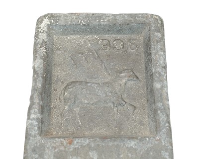 Lot 32 - A 32lb tin ingot.