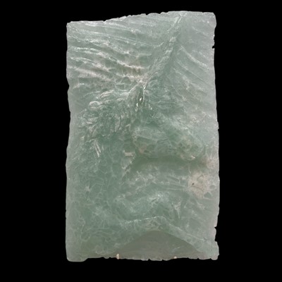 Lot 162 - An Art Glass Sculpture panel depicting a...