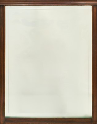 Lot 505 - A late Victorian mahogany framed wall mirror.