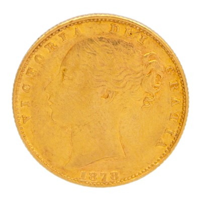 Lot 197 - A Victoria young head 1878 Sydney mint full sovereign gold coin.
