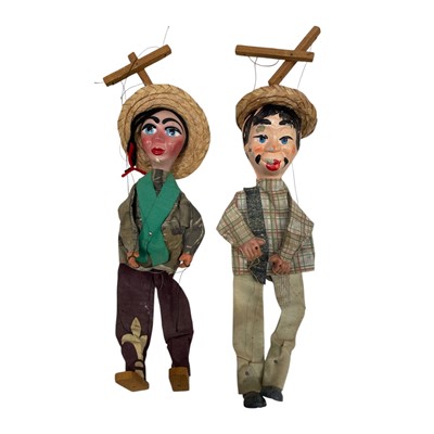 Lot 167 - Two Vintage Mexican marionette puppets. 35cm...