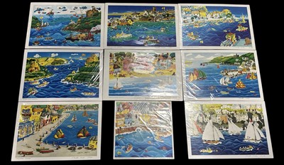 Lot 182 - Nanette MARTIN, nine limited Cornish colour...