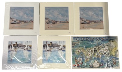 Lot 186 - Five Judi Trevorrow prints, 30cm x 29.5cm, and...