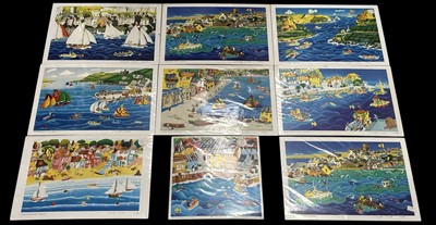 Lot 189 - Nanette MARTIN, nine limited Cornish colour...