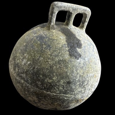 Lot 190 - A vintage metal trawl net float, approx 20cm...