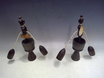 Lot 191 - Two Tribal Balance Figures, the height is 26cm.