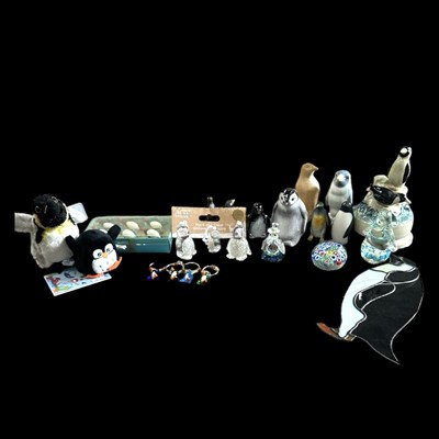 Lot 46 - A selection of ornamental penguins, including...