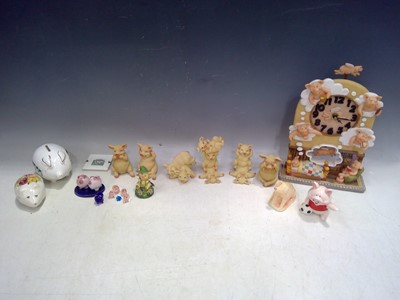 Lot 65 - A Selection of Pig Figures and a Piggin Pig...
