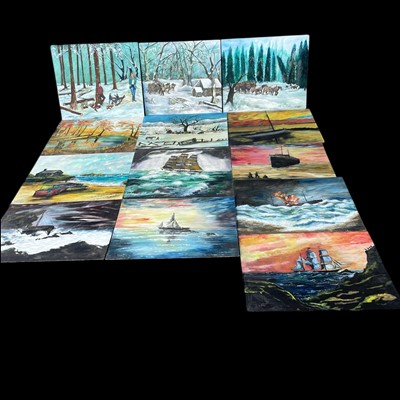 Lot 61 - Outsider Artist "Russell Symons" Thirteen...