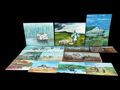 Lot 62 - Outsider Artist "Russell Symons" Fourteen...