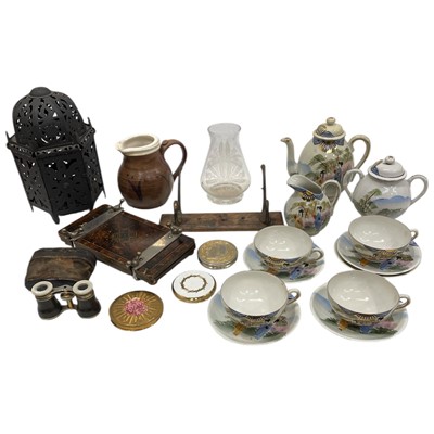 Lot 49 - A mixed lot, including a part Japanese tea...