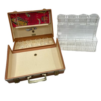 Lot 72 - A 1960s Brexton 4-person Cocktail picnic hamper.