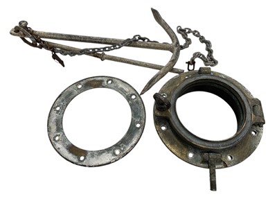 Lot 27 - A J Stone & Co brass porthole, along with a...