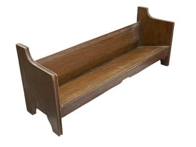 Lot 94 - An Oak Book trough. 65cm long 19cm deep.