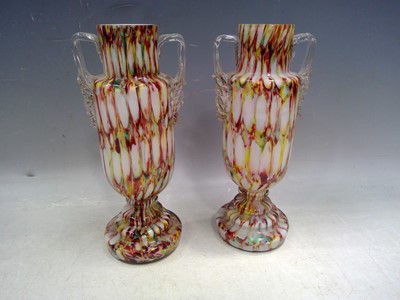 Lot 33 - A Pair of Murano Vases. The Vases are 18.5cm...
