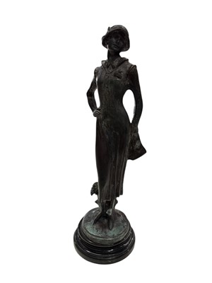 Lot 3 - After Ferdinand Preiss: an Art Deco bronze...